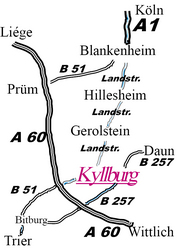 Anfahrtskizze Kyllburg